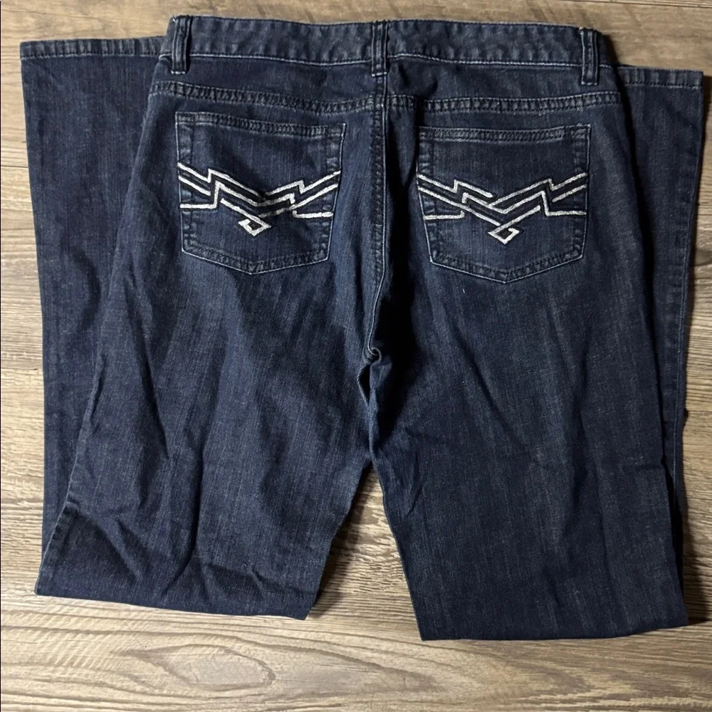 Michael Kors Women's Deep Indigo Boot Cut Jeans - Picture 2 of 2